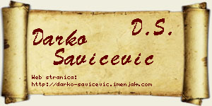 Darko Savićević vizit kartica